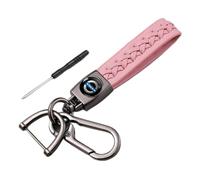 ZGCYK Coche Llaveros para Volvo XC40 XC60 XC70 XC90 S40 C30 C70 S80 S90 V40 V60 V90 Key Chain KeyRings Key Covers Key Card Holder Gifts Accesorios,Pinkstyle-A