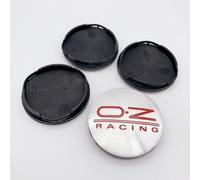 ZGCYK Coche Tapas Centrales para 52mm/55mm OZ M582 Tapas Centrales Llantas Wheel Center Caps Accesorios,SilverRed