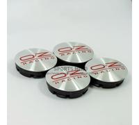 ZGCYK Coche Tapas Centrales para OZ 56MM Tapas Centrales Llantas Wheel Center Caps Accesorios,SilverRed
