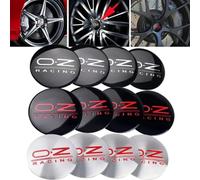 ZGCYK Coche Tapas Centrales para OZ O.Z 56MM Tapas Centrales Llantas Adhesivos Wheel Center Caps Accesorios,Blackred