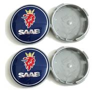 ZGCYK Coche Tapas Centrales para SAAB Tapas Centrales Llantas Wheel Center Caps Accesorios,Bluestyle