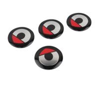 ZGCYK Coche Tapas Centrales para Smart 450 451 453 56MM Tapas Centrales Llantas Adhesivos Wheel Center Caps Accesorios,Redstyle