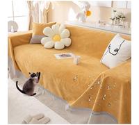 ZGDDPZA - Funda de sofá impermeable para sofá, gato, antideslizante, en forma de L, fundas de sofá, 1 2 3 4 plazas (cúrcuma, 200 x 340 cm)