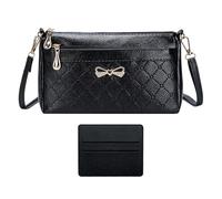 ZGDEIWGF 1 bolso, 1 tarjetero, bolso con bandolera ajustable, bolso de hombro, bolso cruzado retro, bolso con cremallera, bolso de cuero suave e impermeable