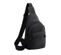 ZGDEIWGF 1 bolso de hombro para hombre y mujer, bolso de hombro para hombre, bolso de pecho, mochila de mensajero para mujer, bolso bandolera para hombre, Negro