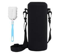 ZGDEIWGF 1 funda para termo, 1 cepillo para tazas, soporte para botella de agua con correa para el hombro, bolsa para botella de agua, bolso bandolera con soporte para botella de agua