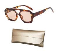 ZGDEIWGF 1 Par De Gafas De Sol Vintage, 1 Caja De Almacenamiento De Gafas, Gafas De Sol De Montura Completa, Gafas De Sol Casuales, Gafas De Sol Polarizadas De Moda, Gafas De Sol Unisex