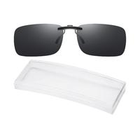 ZGDEIWGF 1 Pieza De Gafas De Sol Con Clip Para Mujer, 1 Pieza De Estuche Con Clip Para Gafas, Gafas De Sol Sin Montura, Gafas De Sol Para Exteriores, Gafas De Sol Para Conducir