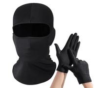 ZGDEIWGF 1 protector solar para la cabeza, 1 par de fundas de protección solar, máscara de protección para bicicleta, gorro de esquí cálido, cubierta facial de seda de hielo a prueba de viento,