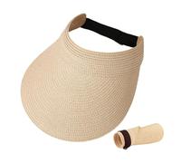 ZGDEIWGF 1 sombrero de sol para mujer, sombrero de verano para mujer, sombrero de mujer al aire libre, sombrero ajustable, sombrero para el sol para mujer, beige, S/M
