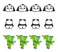 ZGDEIWGF 12 Piezas Decoraciones De Zapatos Panda De Bambú, Decoraciones De Zapatos Desmontables, Hebillas Decorativas De Zapatos De Goma Suave, Flores De Zapatos Decorativas De Estilo De Dibujos