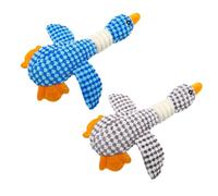ZGDEIWGF 2 Piezas de Juguetes de Peluche de Ganso Salvaje, Juguetes chirriantes, Juguetes para Mascotas Resistentes a Masticar, Juguetes para la dentición de Perros, Juguetes interactivos para Perros