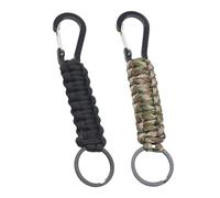 ZGDEIWGF 2 Piezas De Llaveros De Paracord, Mosquetones De Cuerda Trenzada, Colgantes De Paracord, Llaveros De Paracord, Colgantes De Escalada Al Aire Libre, Adecuados Para Acampar Y Hacer Senderismo