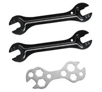 ZGDEIWGF 2 Piezas de Llaves cónicas para Bicicleta, 1 Pieza de Llave en Forma de Flor en Forma de 8, Llave para Pedal de Bicicleta, Juego de Llaves para Bicicleta