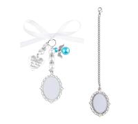 ZGDEIWGF 2 Uds Foto Marco Colgante Solapa Pin Encaje Broche Colgante Solapa Pin Colgante Collar Colgante