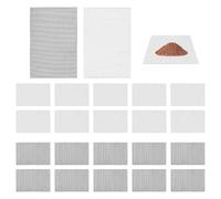 ZGDEIWGF 20 Piezas Rectangulares de Malla para Macetas de Drenaje, Redes de Bonsái Con Red de Drenaje