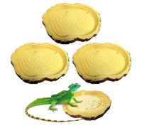 ZGDEIWGF 3 cuencos para reptiles para mascotas, accesorios para reptiles, suministros para mascotas