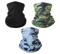 ZGDEIWGF 3 piezas de máscaras de camuflaje, pañuelo para el cuello de motocicleta, máscara de protección UV, máscara de protección solar, pañuelo multifuncional para la cabeza, equipo para exteriores