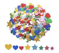 ZGDEIWGF 300 Piezas de Pegatinas con Purpurina de Amor en Forma de Corazón - Accesorios de Bricolaje y Artesanales