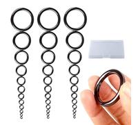 ZGDEIWGF 36 piezas de anillo de caña de pescar, 1 caja de almacenamiento, kit de reparación de cañas de pescar, anillo de reparación de cañas de pescar, anillo guía de caña de pescar, accesorios para