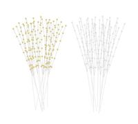 ZGDEIWGF 40 Varillas De Perlas, Cuerdas De Perlas, Decoraciones De Flores De Boda, Ramos De Perlas Artificiales, Ramos De Novia, Accesorios De Joyería De Bricolaje para Bodas