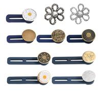 ZGDEIWGF 8 Botones De Expansión De Cintura, 2 Botones De Ajuste De Cintura, Botones De Extensión De Cintura, Botones Sin Clavos, Botones Extraíbles, Botones De Cintura Ajustables