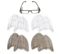 ZGDEIWGF 8 Piezas Alas de Gafas de Seguridad, Gafas de Protección para los Ojos, Pivote de Gafas, Protectores Laterales de Gafas de Seguridad