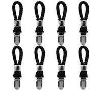 ZGDEIWGF 8 Piezas Clips para Toallas Negros, Clips para Abrigos, Clips para Baño, Clips para Secado, Clips Multifuncionales, Accesorios para El Hogar