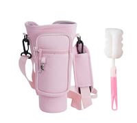 ZGDEIWGF Bolso bandolera de 1 taza, cepillo de 1 taza, bolso de hombro con soporte para botella de agua, bolso de mano para botella de agua, botella de agua con correa