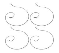 ZGDEIWGF Cadena para gafas de 4 piezas, cadena para gafas de mujer, correa para gafas deportivas, correa para gafas negra, cadena para gafas moderna para mujer