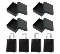 ZGDEIWGF Caja de Regalo Pequeña de 4 Piezas, Bolsa de Regalo, Caja de Joyería para Pulseras
