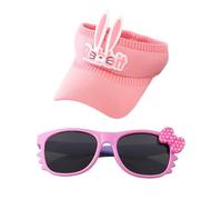 ZGDEIWGF Gafas de Sol para Niños con Cilindro Headspace, Arco para Exteriores - Rosa y Lila, Talla Única