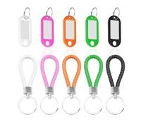 ZGDEIWGF Llaveros De Cuero De 5 Uds, Etiquetas Para Llaves De 5 Uds, Llaveros De Coche, Llaveros De Mujer, Llaveros Portátiles