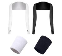 ZGDEIWGF Mangas de Protección Solar de Chal - 2 Piezas de Muñequeras de Seda de Hielo Para Verano