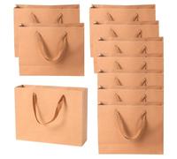 ZGDEIWGF Paquete De 10 Bolsas De Regalo De Papel, Bolsas De Regalo De Papel Kraft, Bolsas De Recuerdo De Fiesta, Bolsas De Mano, Bolsas De Compras, Bolsas De Mano Multifuncionales