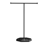 ZGDEIWGF Soporte de joyería de 1 pieza, soporte de joyería, soporte de collar, percha de collar, soporte de joyería negro, soporte de pendiente