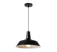 ZGDHWCR Lámpara de araña de estilo industrial moderno, lámpara colgante de un solo cabezal con base E26, pantalla de metal con personalidad creativa, iluminación decorativa para sala de estar, bar y c