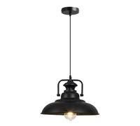 ZGDHWCR Lámpara de araña metálica creativa con forma de sombrero, base E27, lámpara colgante de un solo cabezal, aplique de techo empotrado, luminaria decorativa para sala de estar, comedor y pasillo.