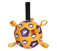Zgehnao 1 juego de juguete de fútbol para mascotas, multifuncional, interactivo, para entrenamiento, con cuerda, suministros para mascotas
