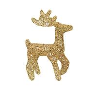 Zgehnao Accesorios de decoración de Navidad de hierro forjado con ciervos para el hogar, patio, jardín, interior y exterior