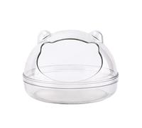 Zgehnao Accesorios para jaula de baño para hámster, caja de baño transparente, casa de hábitat para animales pequeños, hámsteres sirios