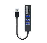 Zgehnao Adaptador divisor USB de 5 puertos, transferencia rápida de datos, multipuerto, extensión USB, ligero para teclado de ordenador portátil