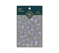 Zgehnao Adhesivo para uñas, pegamento único de medusas, adorno de uñas, accesorios de joyería atractivos para mujeres y niñas