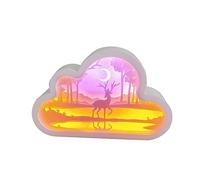 Zgehnao Adorno decorativo de luz nocturna 2 en 1, accesorio de decoración del hogar para niños y niñas y festivales de cumpleaños