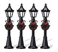 Zgehnao Adornos de escritorio de farola de Navidad, figuras en miniatura, figuras de Navidad, accesorios de decoración