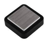 Zgehnao Bloques de acero, bloque de acero profesional con base de goma, placa de estampado de joyas, bloque de metal, yunques de acero para joyería