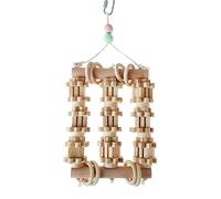 Zgehnao Bloques de madera para masticar pájaros loros de varias formas, juguete para loros, conures, cacatúas grises africanas