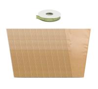 Zgehnao Bolsas de regalo, juego de 50 bolsas de papel para envolver flores, hermosas bolsas de papel marrón para envolver regalos únicos