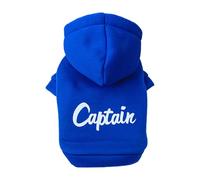 Zgehnao Bonito abrigo para perros grandes, sudadera con capucha para mascotas, abrigo de primavera para capitán de dos patas