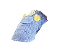 Zgehnao Bonito mono para cachorros, ropa para mascotas, disfraz para mascotas, rayas azules, tirantes para mascotas